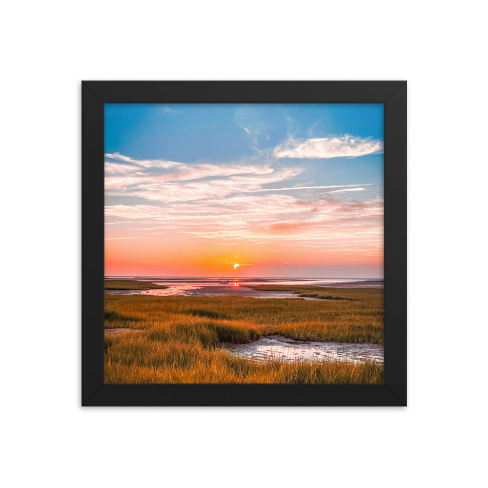 Golden Hour on Cape Cod Bay - Framed Print
