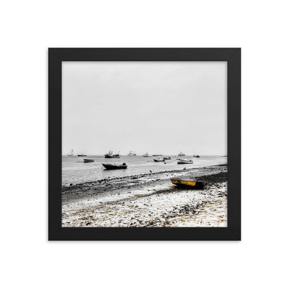 Boats on Chatham Harbor, Cape Cod - Framed Print