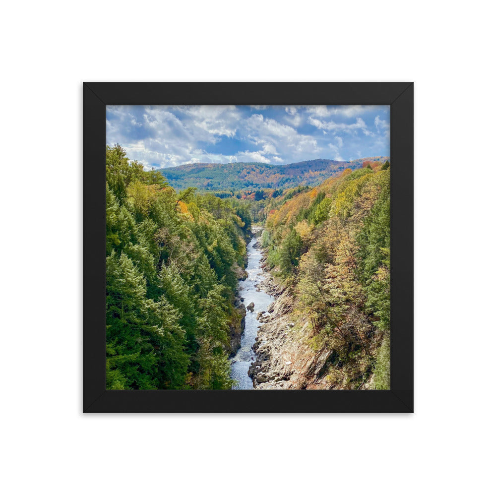 Clouds Over Quechee Gorge, Vermont - Framed Print
