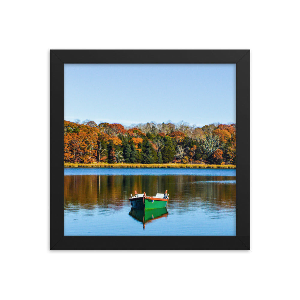 Boat on Salt Pond, Cape Cod - Framed Print