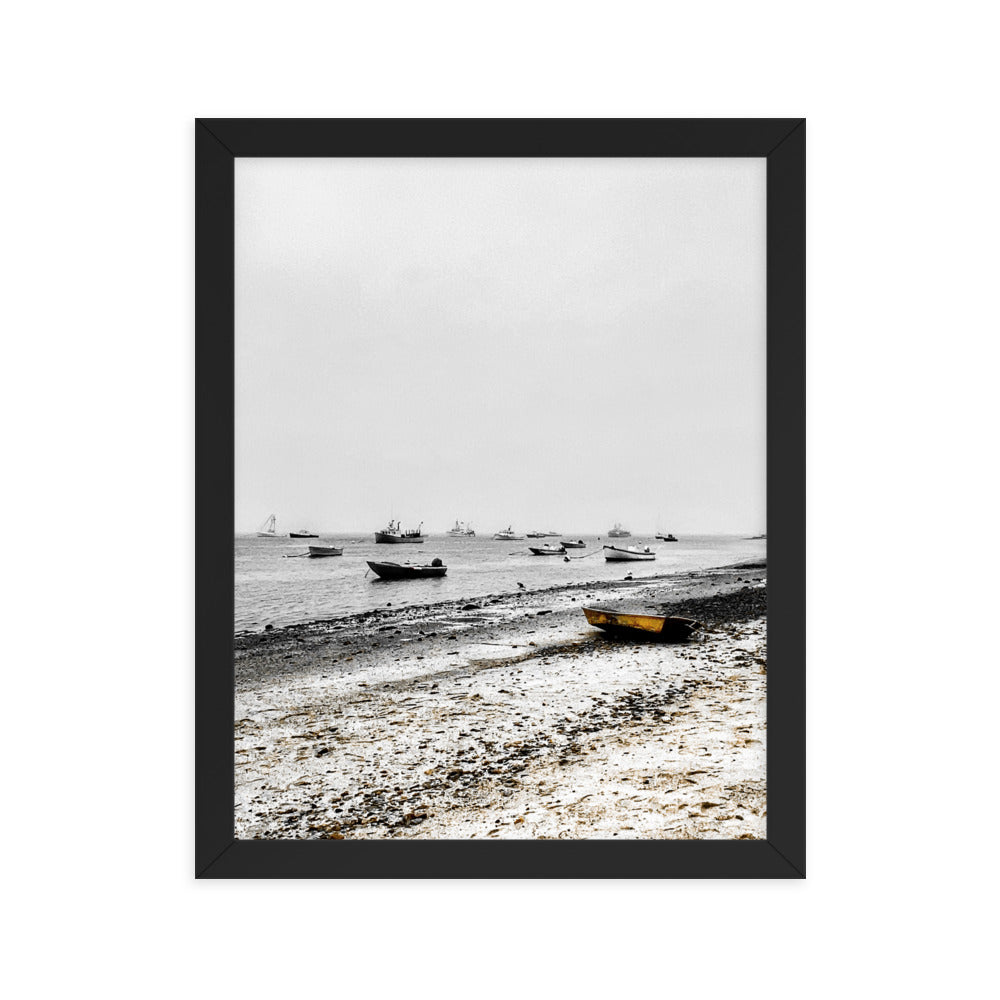 Boats on Chatham Harbor, Cape Cod - Framed Print