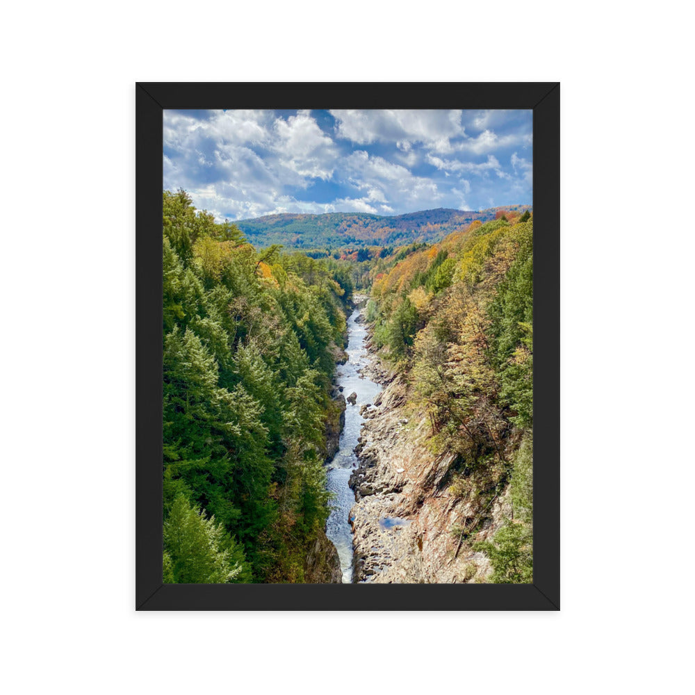 Clouds Over Quechee Gorge, Vermont - Framed Print