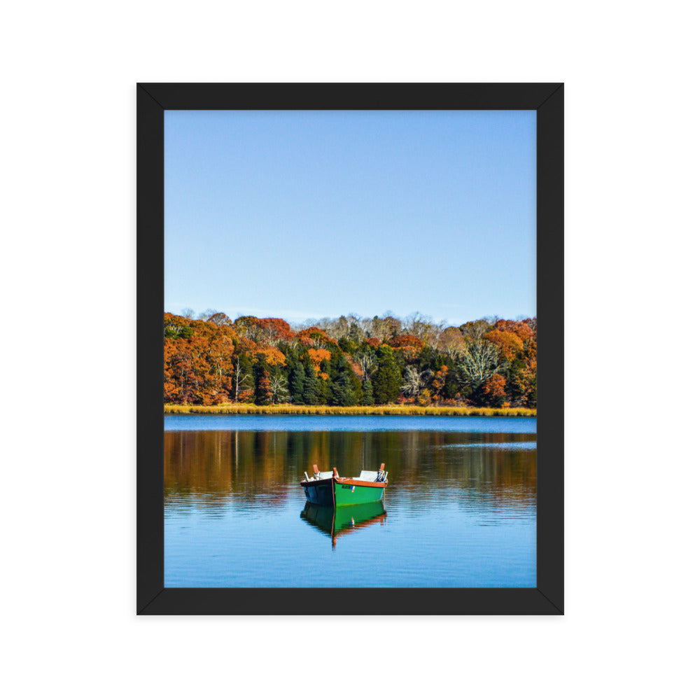 Boat on Salt Pond, Cape Cod - Framed Print
