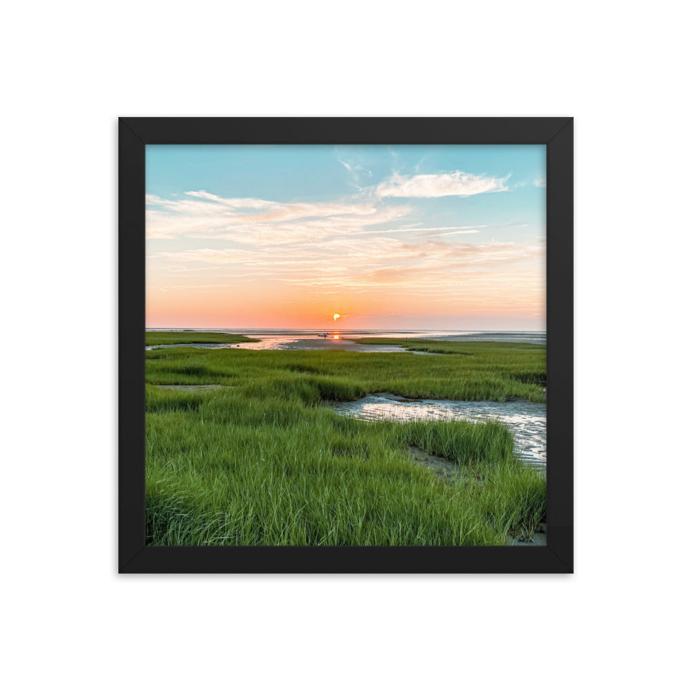 Sunset on Mant's Landing, Cape Cod - Framed Print