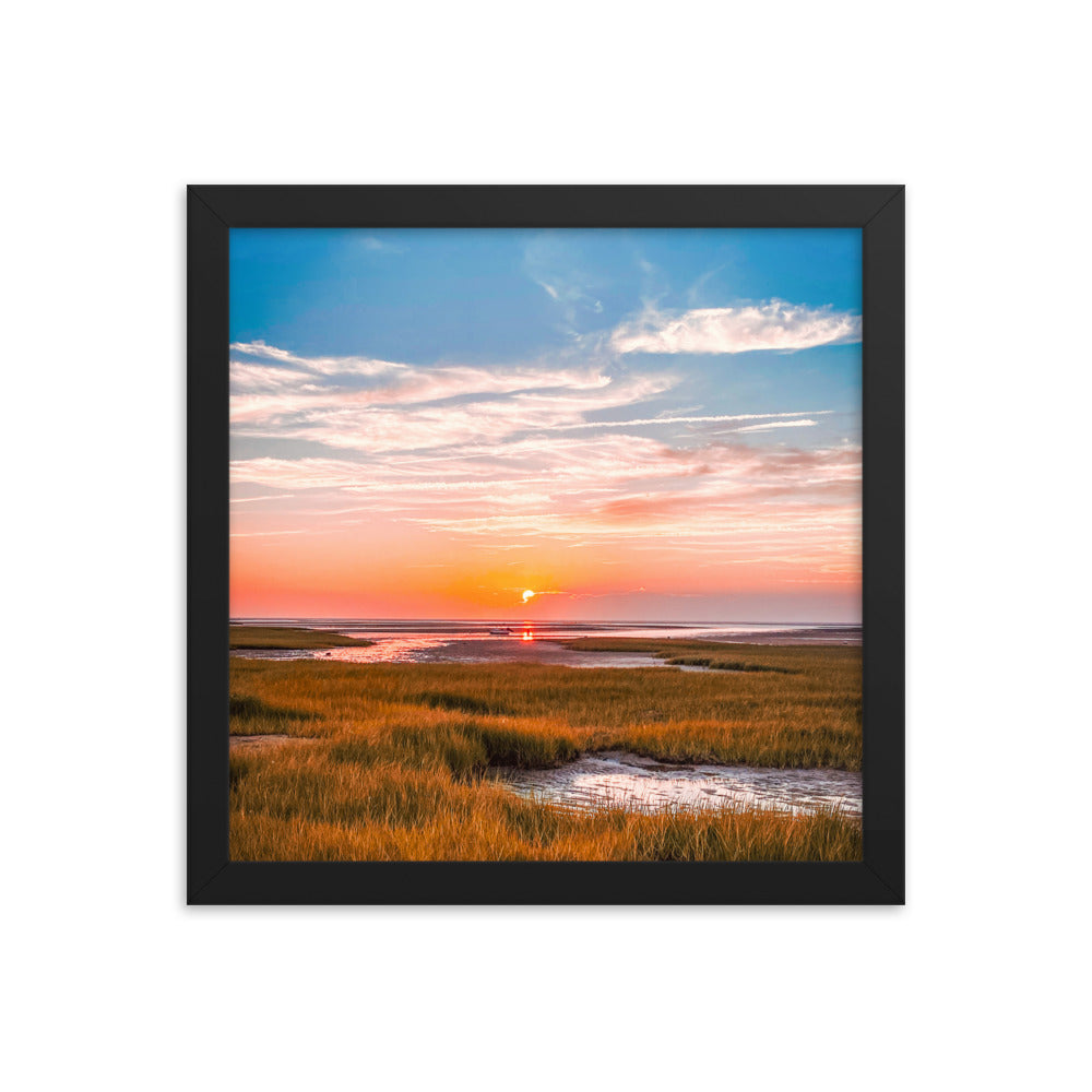Golden Hour on Cape Cod Bay - Framed Print