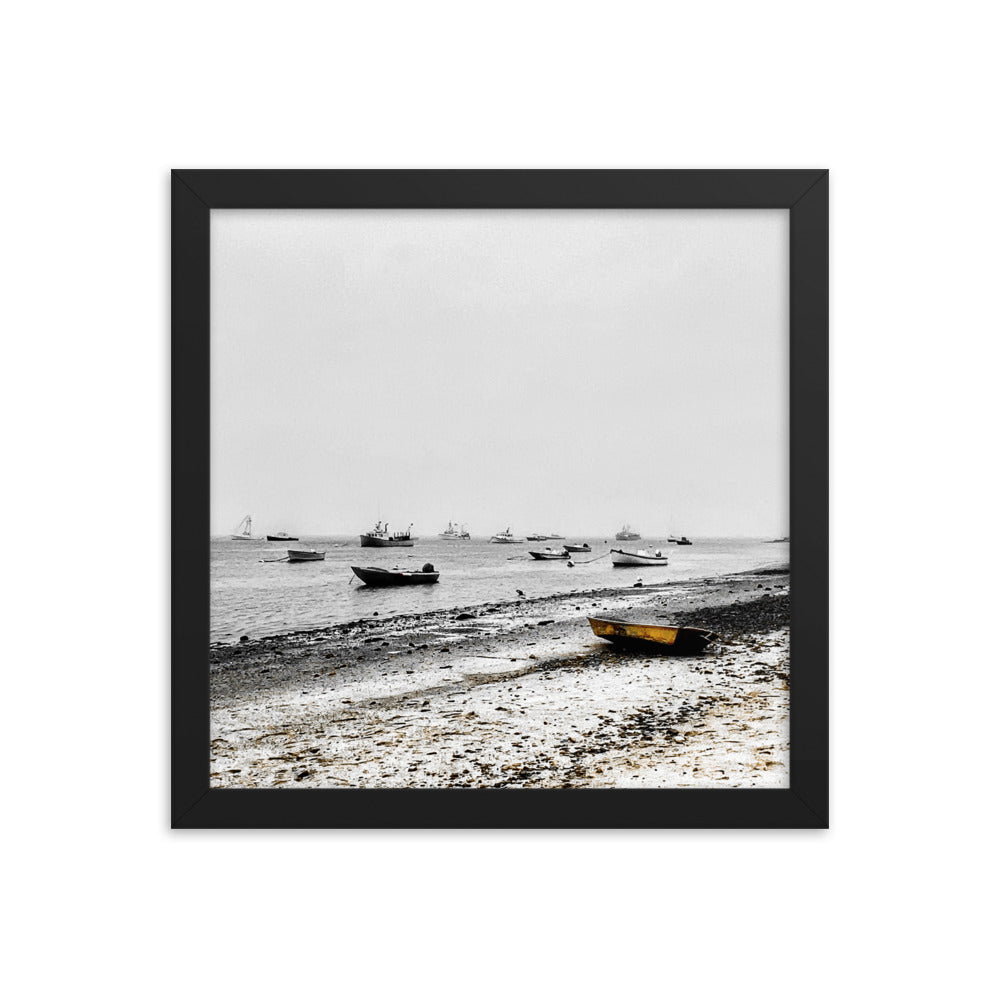 Boats on Chatham Harbor, Cape Cod - Framed Print