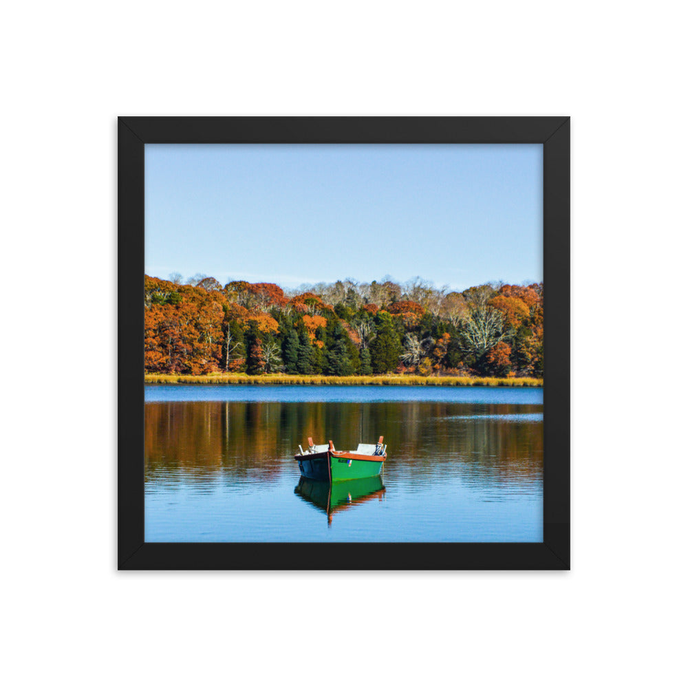 Boat on Salt Pond, Cape Cod - Framed Print