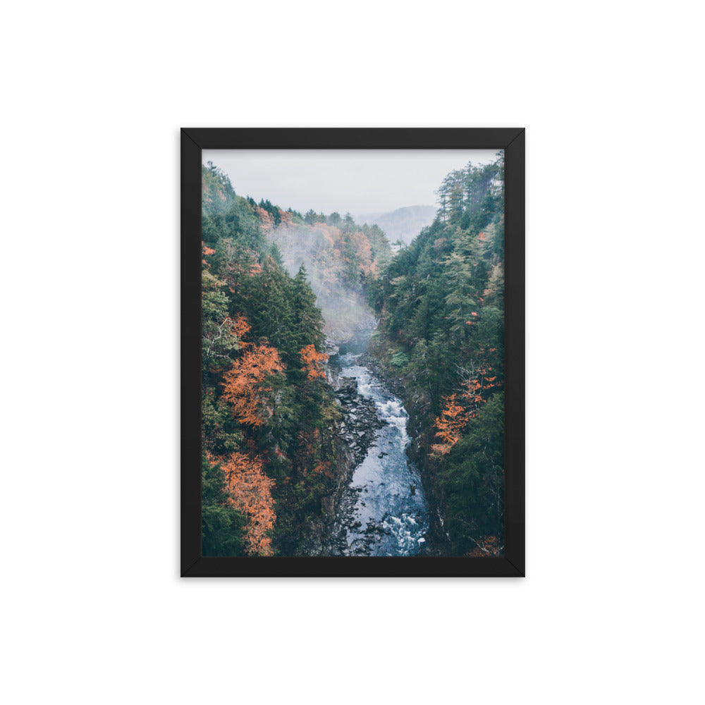 Fog Over Quechee Gorge, Vermont - Framed Print