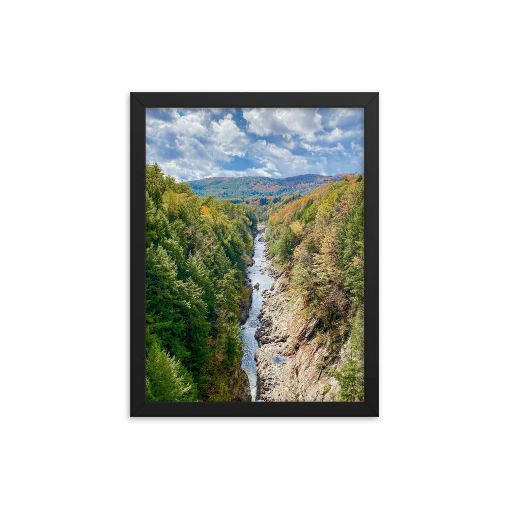 Clouds Over Quechee Gorge, Vermont - Framed Print
