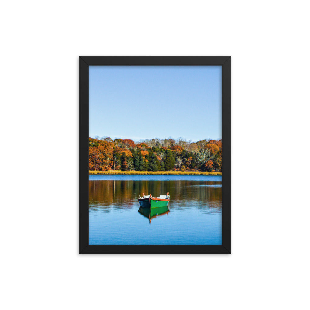 Boat on Salt Pond, Cape Cod - Framed Print