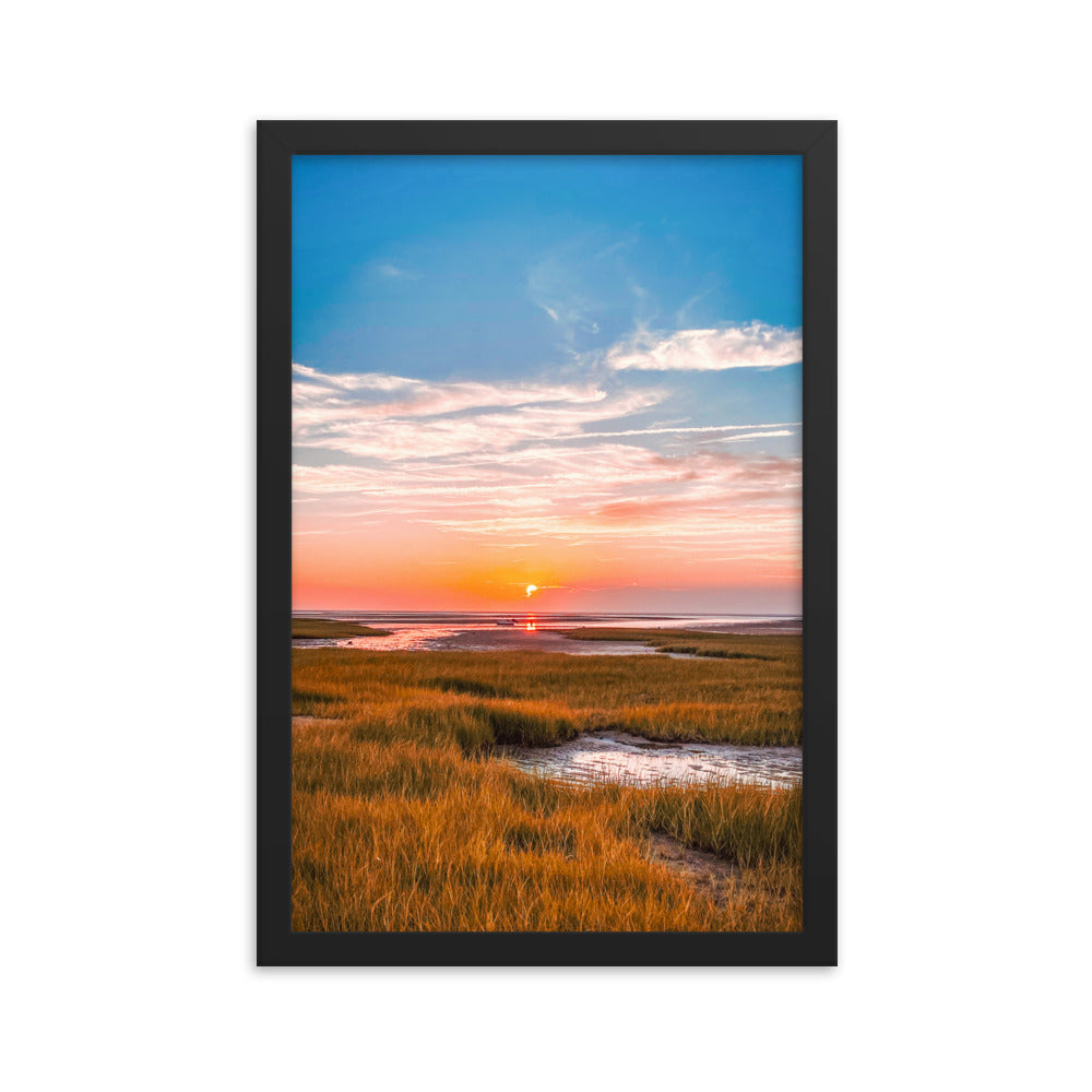 Golden Hour on Cape Cod Bay - Framed Print
