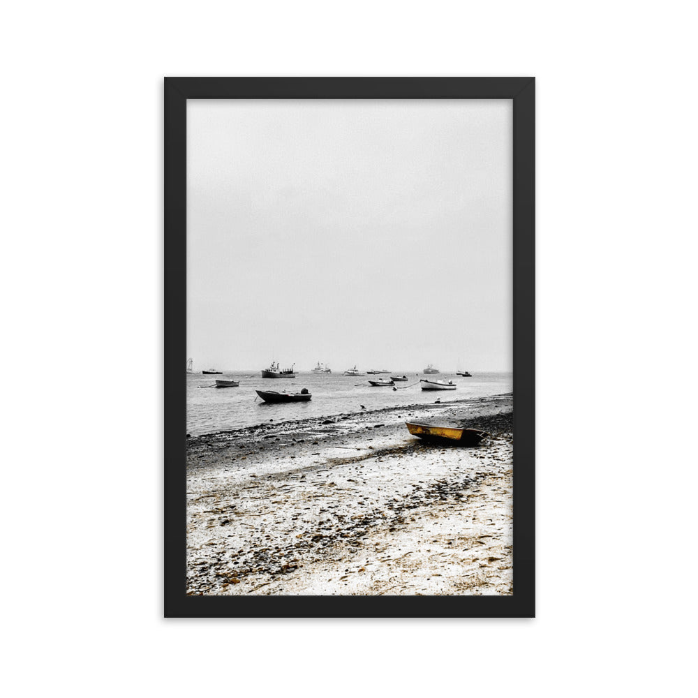 Boats on Chatham Harbor, Cape Cod - Framed Print