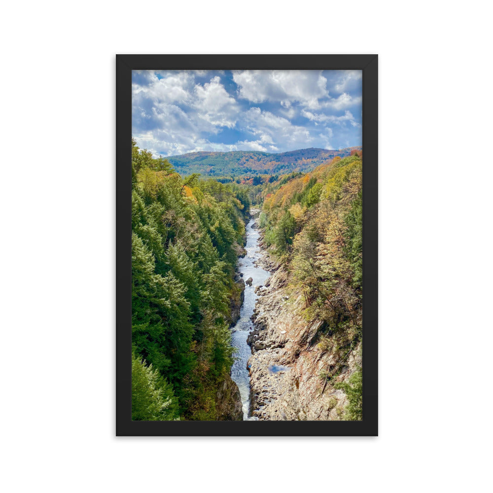 Clouds Over Quechee Gorge, Vermont - Framed Print