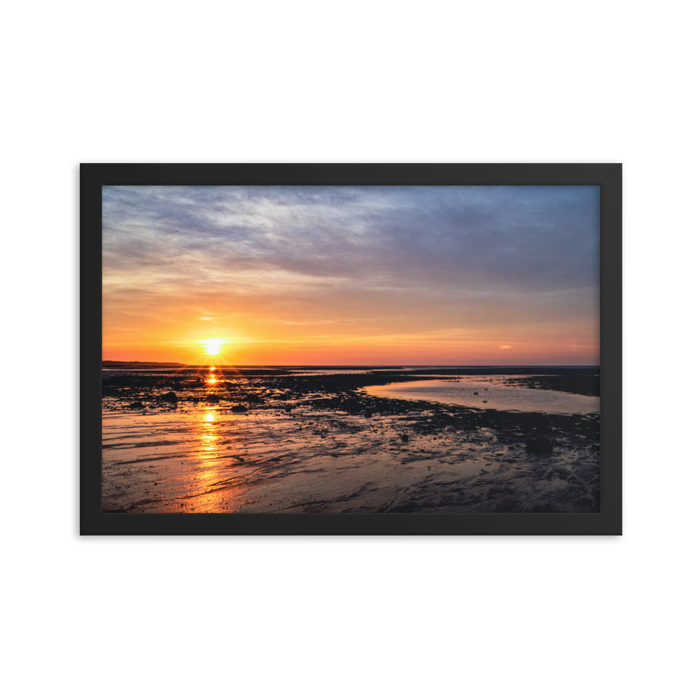 Sunset Over Cape Cod Bay - Framed Print