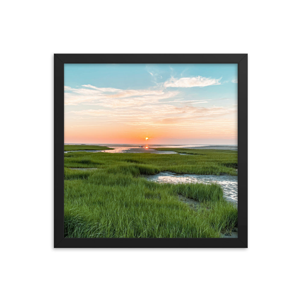 Sunset on Mant's Landing, Cape Cod - Framed Print