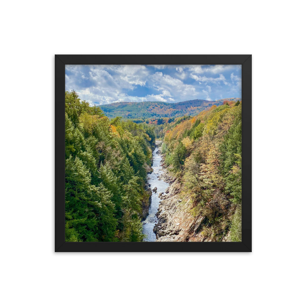 Clouds Over Quechee Gorge, Vermont - Framed Print