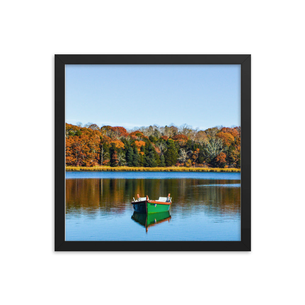 Boat on Salt Pond, Cape Cod - Framed Print