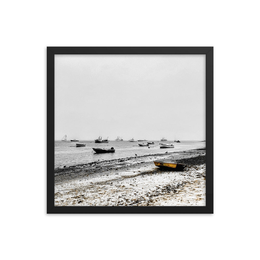 Boats on Chatham Harbor, Cape Cod - Framed Print