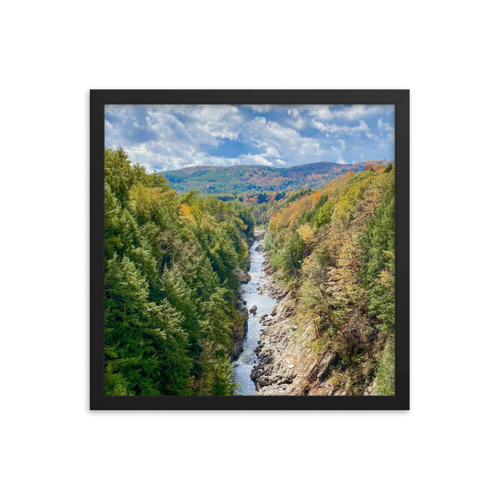 Clouds Over Quechee Gorge, Vermont - Framed Print