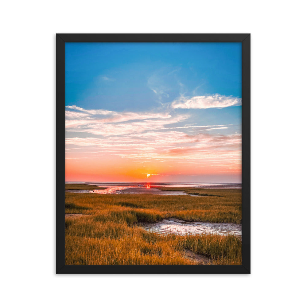 Golden Hour on Cape Cod Bay - Framed Print