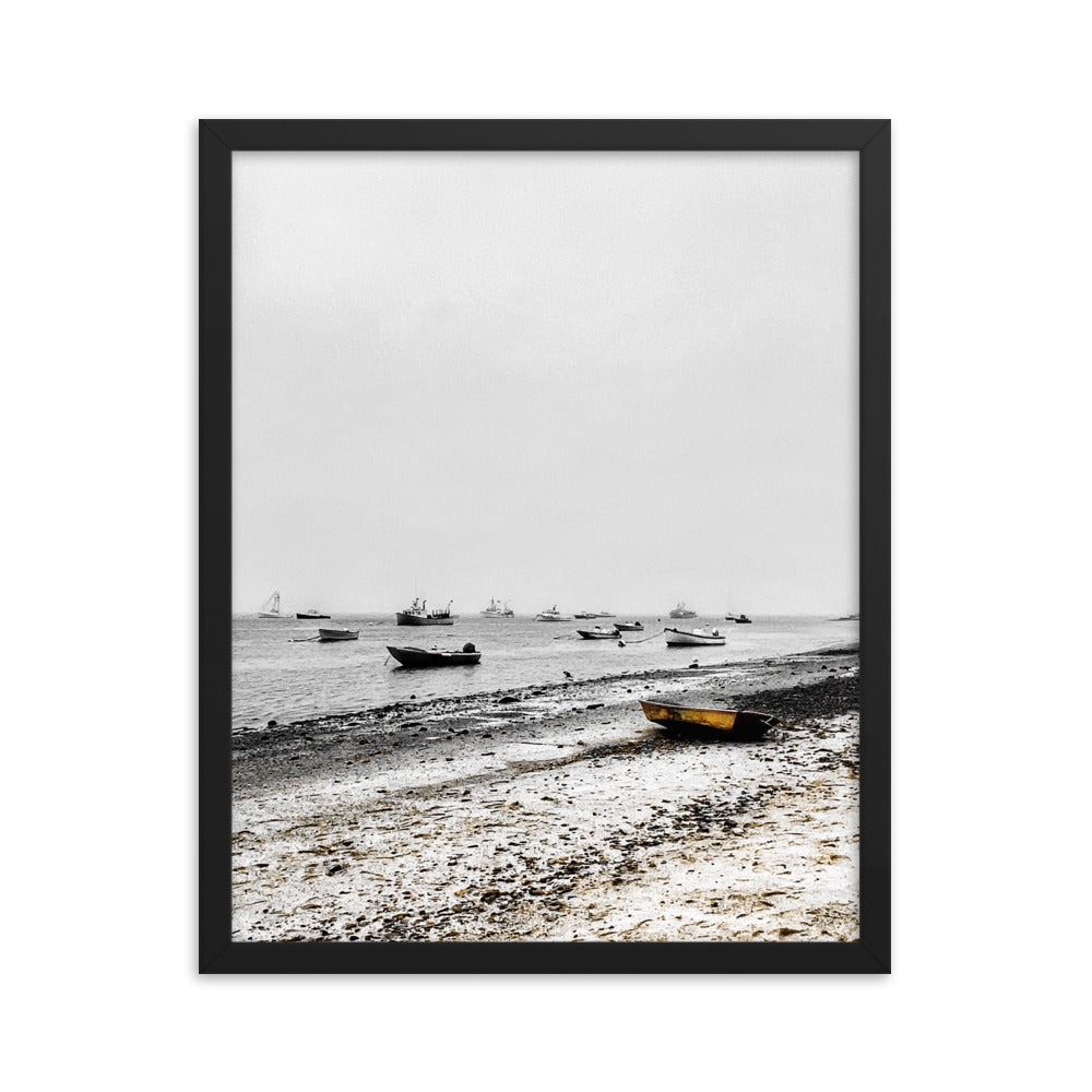 Boats on Chatham Harbor, Cape Cod - Framed Print