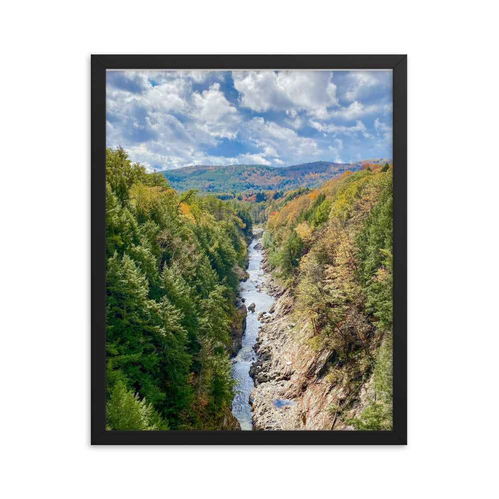 Clouds Over Quechee Gorge, Vermont - Framed Print