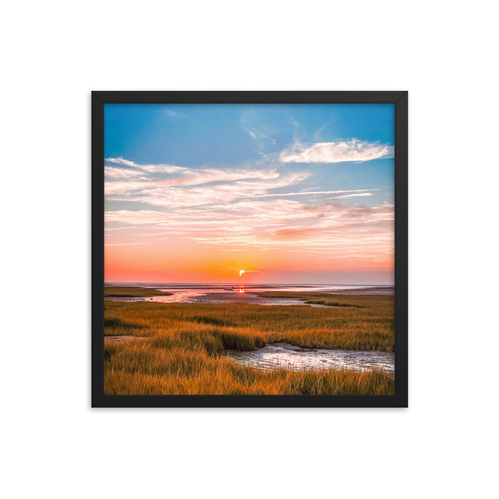 Golden Hour on Cape Cod Bay - Framed Print