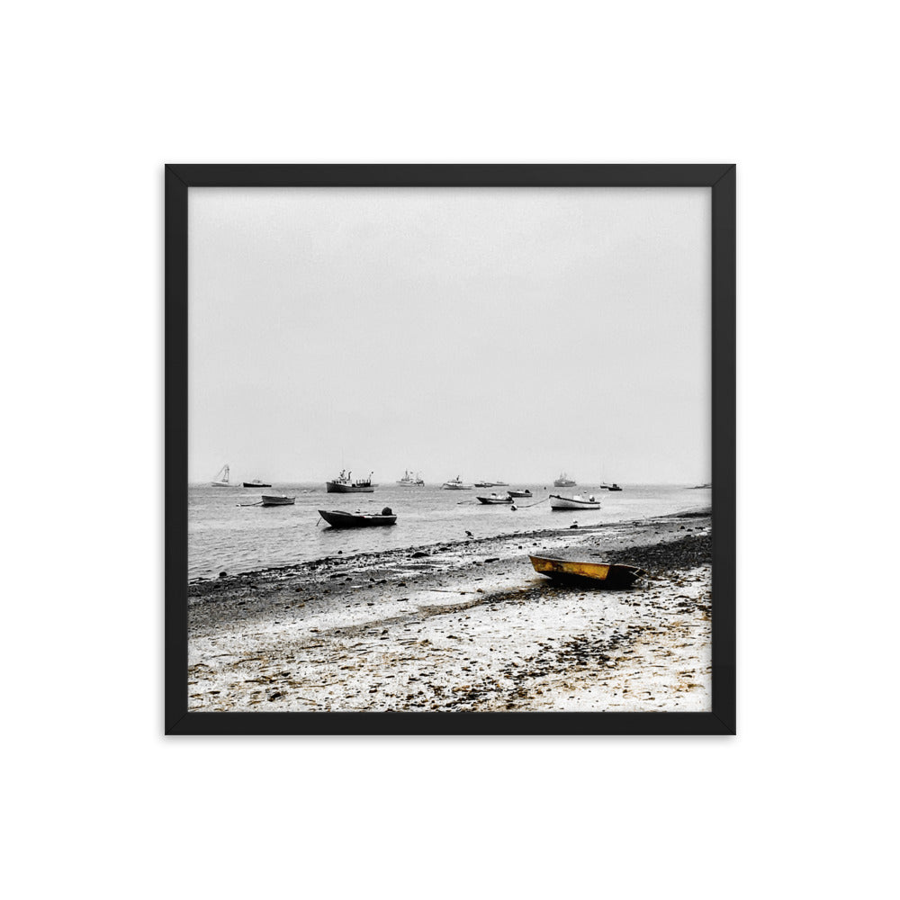 Boats on Chatham Harbor, Cape Cod - Framed Print