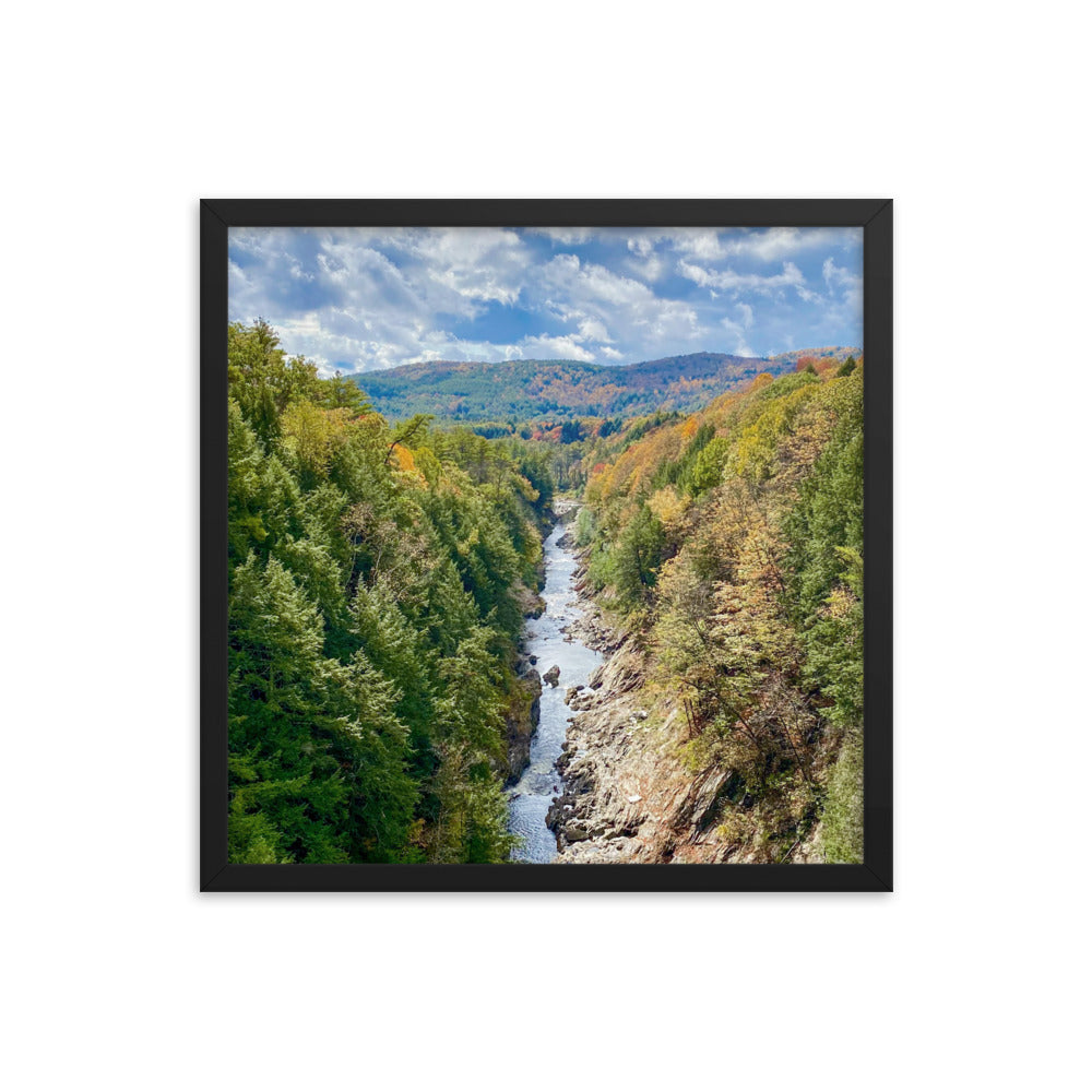 Clouds Over Quechee Gorge, Vermont - Framed Print
