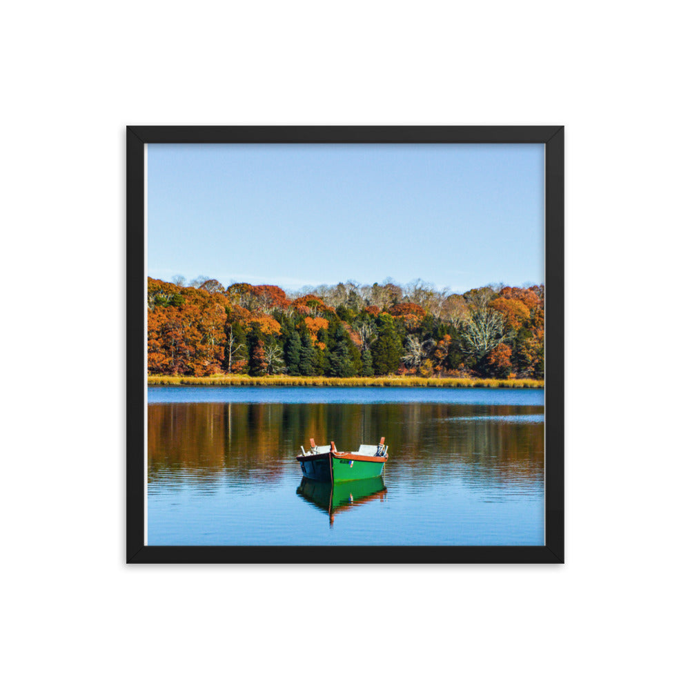 Boat on Salt Pond, Cape Cod - Framed Print