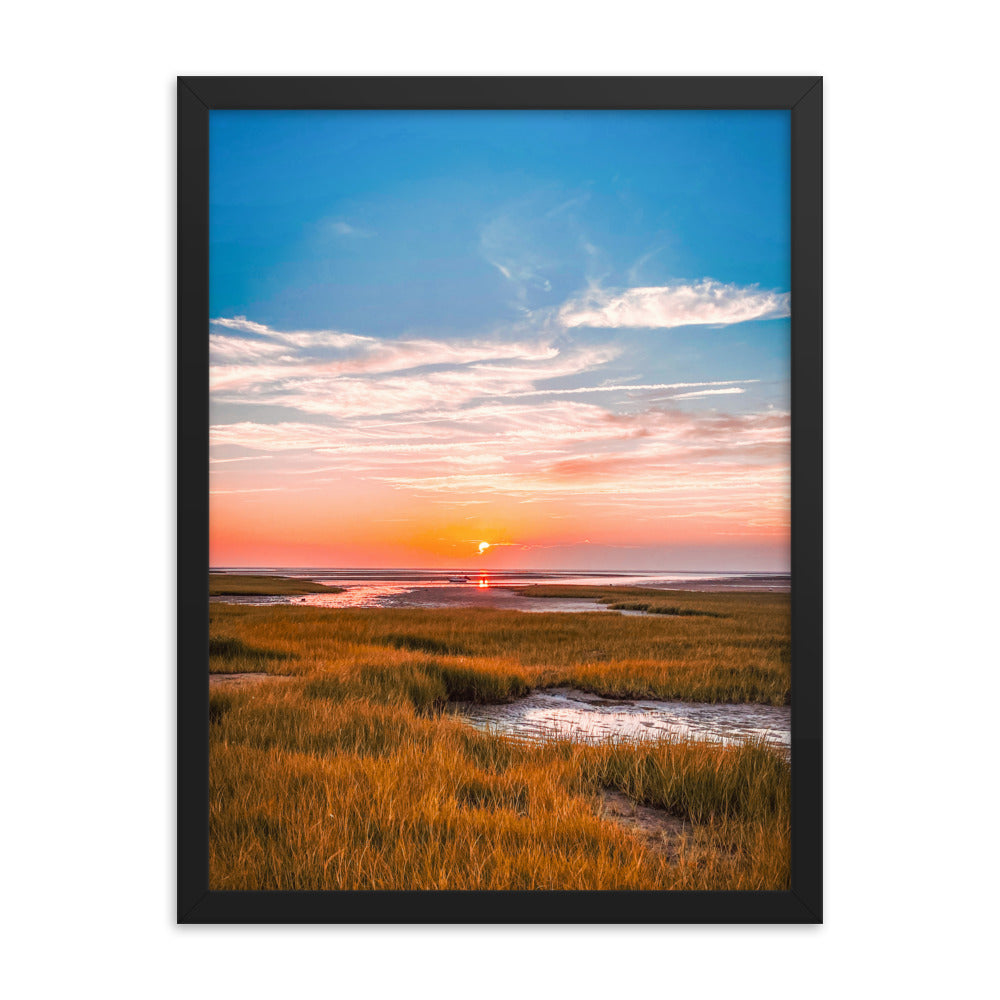 Golden Hour on Cape Cod Bay - Framed Print