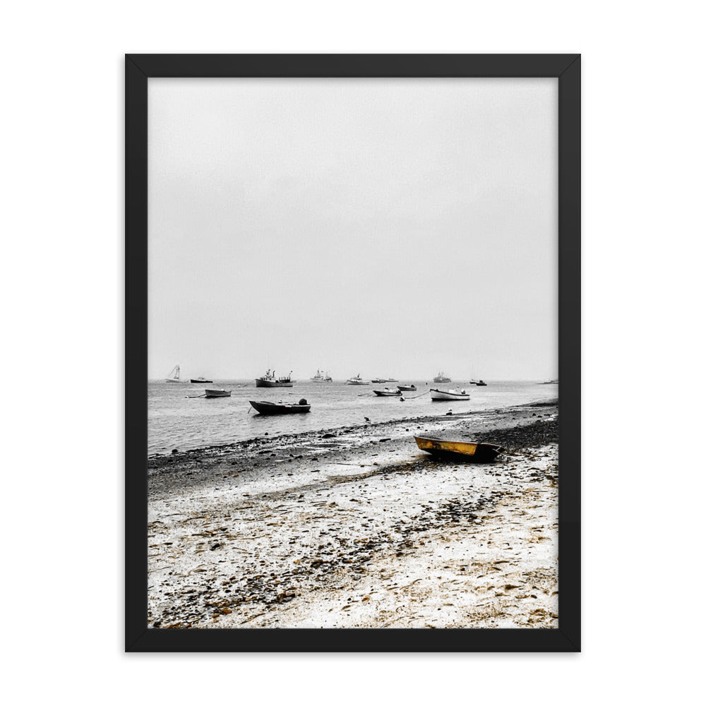 Boats on Chatham Harbor, Cape Cod - Framed Print