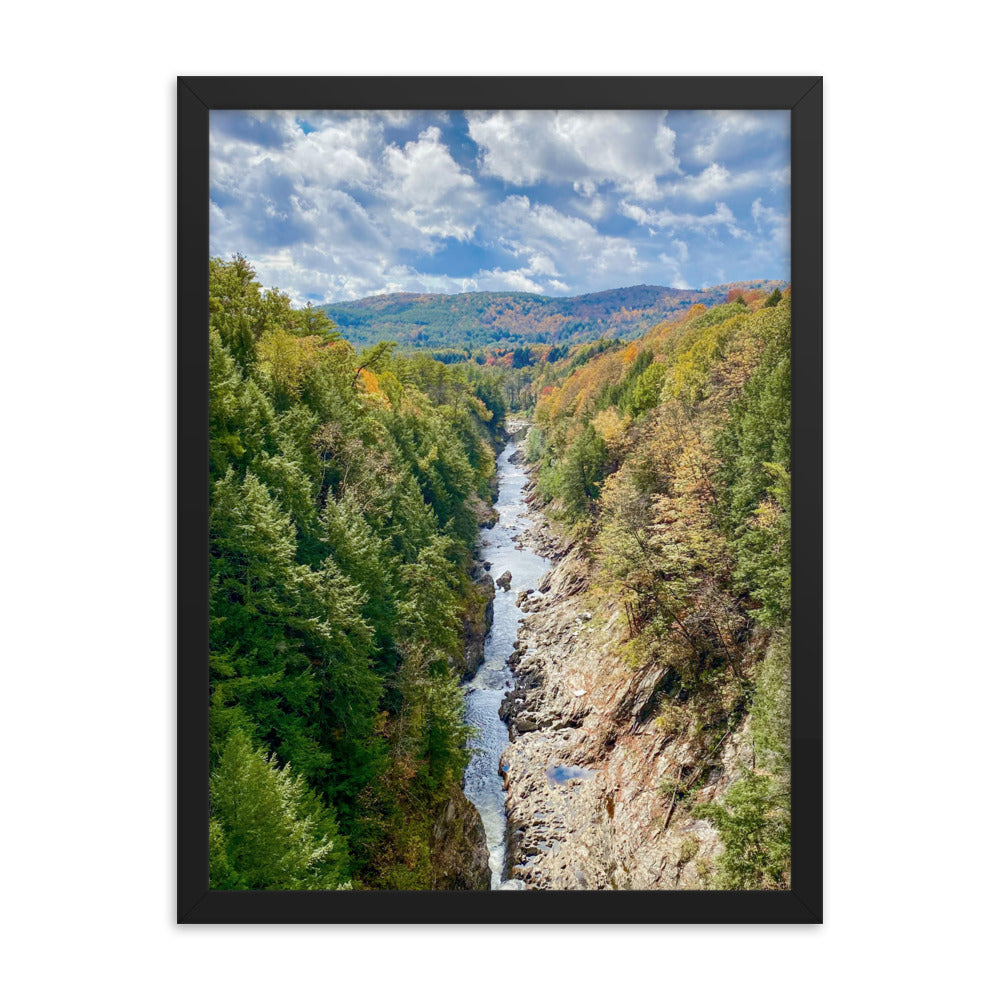 Clouds Over Quechee Gorge, Vermont - Framed Print