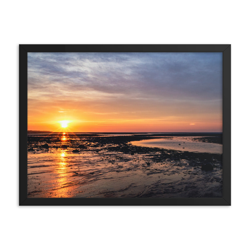 Sunset Over Cape Cod Bay - Framed Print