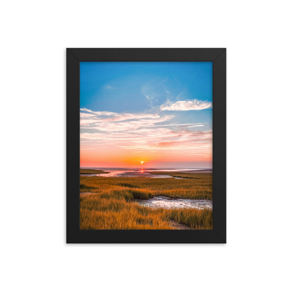 Golden Hour on Cape Cod Bay - Framed Print