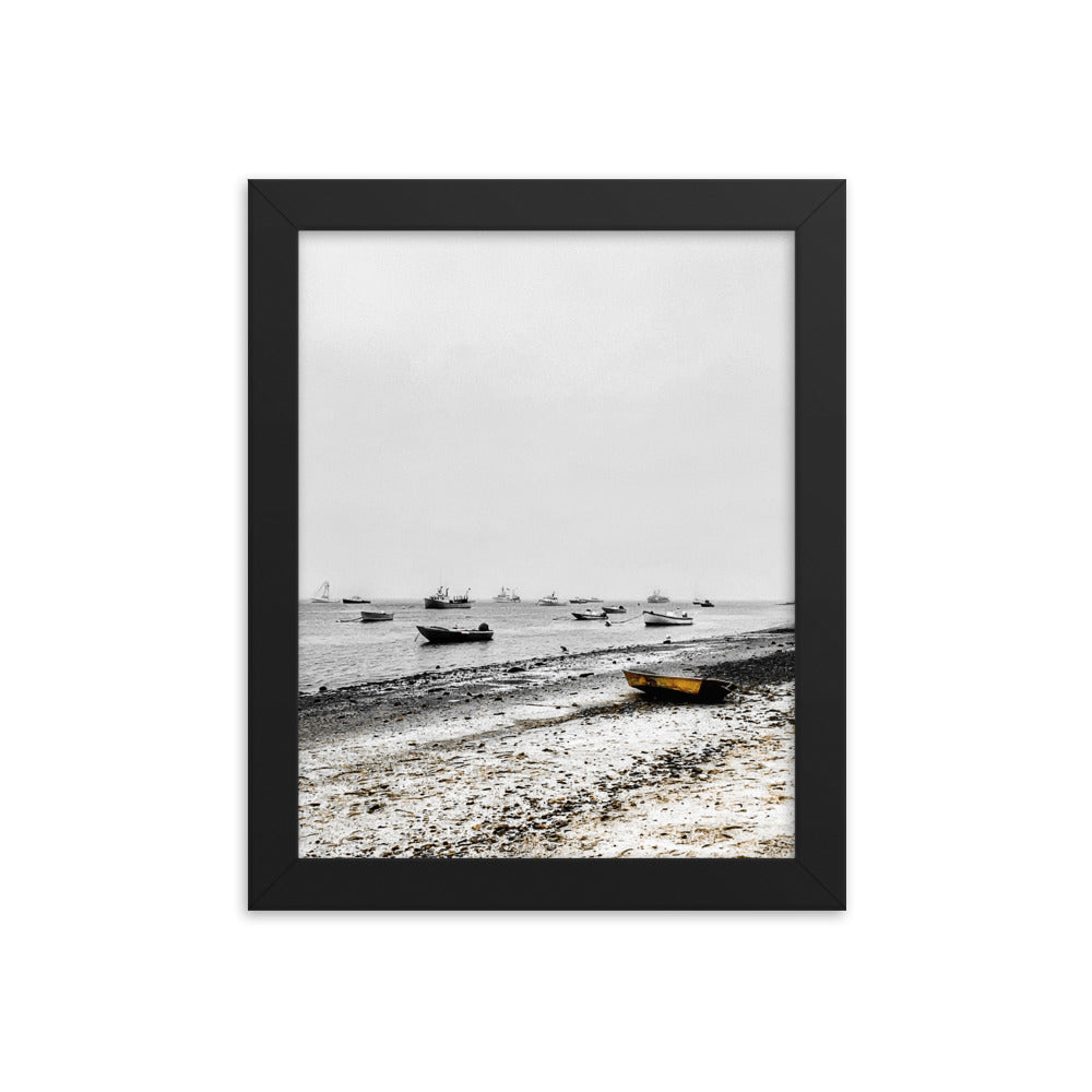 Boats on Chatham Harbor, Cape Cod - Framed Print