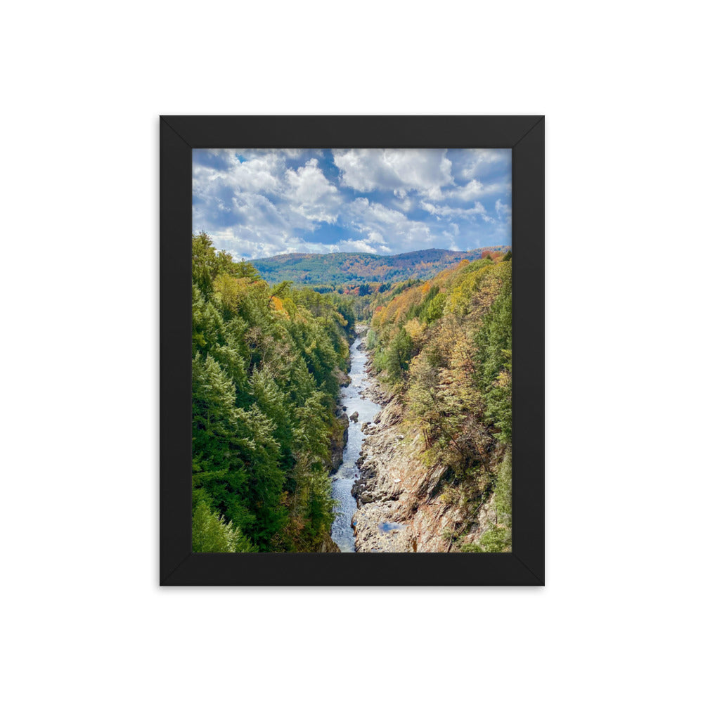 Clouds Over Quechee Gorge, Vermont - Framed Print