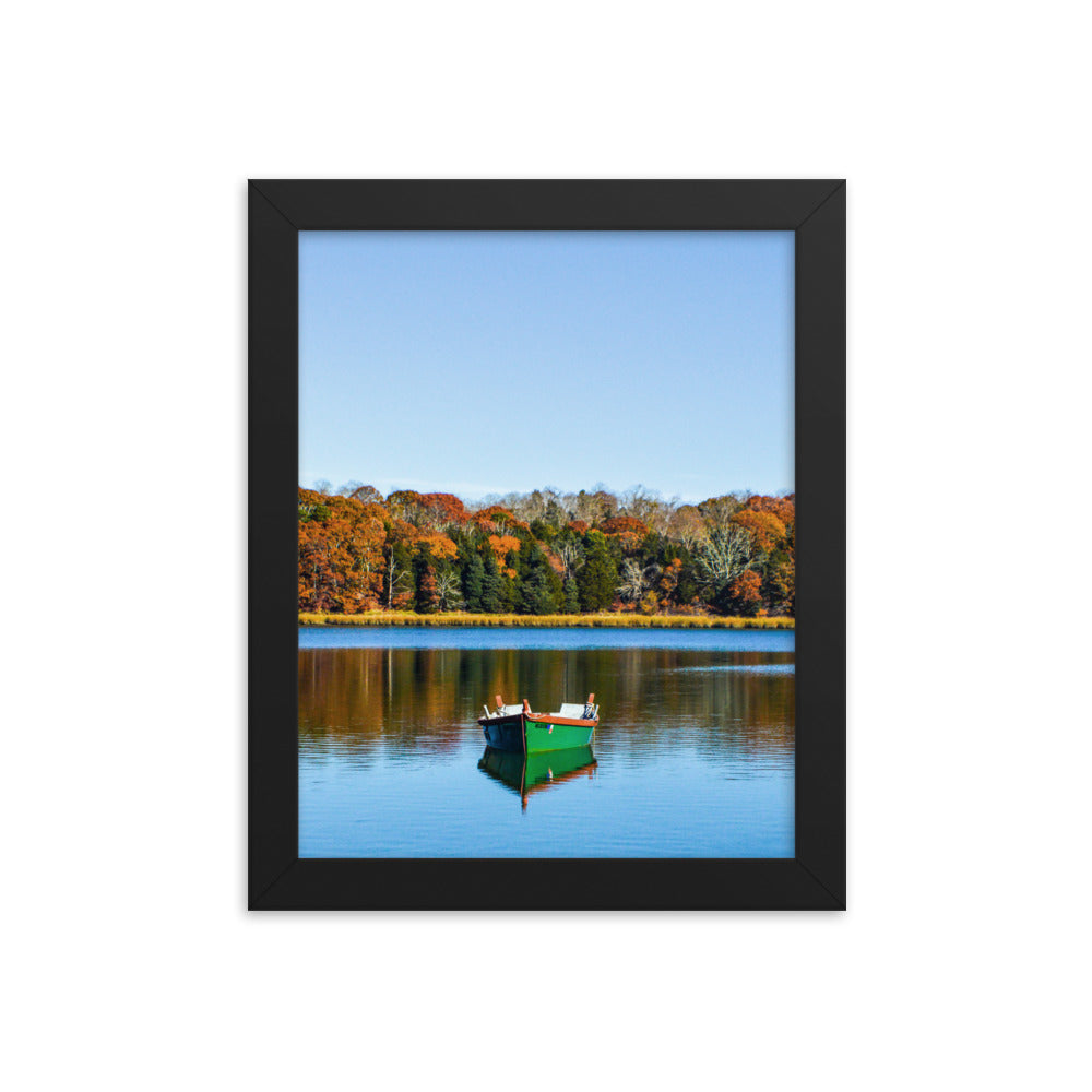 Boat on Salt Pond, Cape Cod - Framed Print