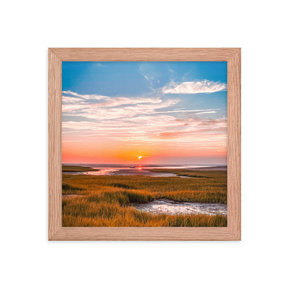 Golden Hour on Cape Cod Bay - Framed Print