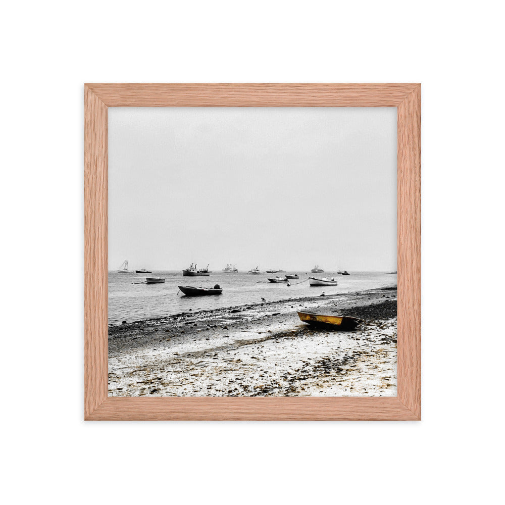 Boats on Chatham Harbor, Cape Cod - Framed Print