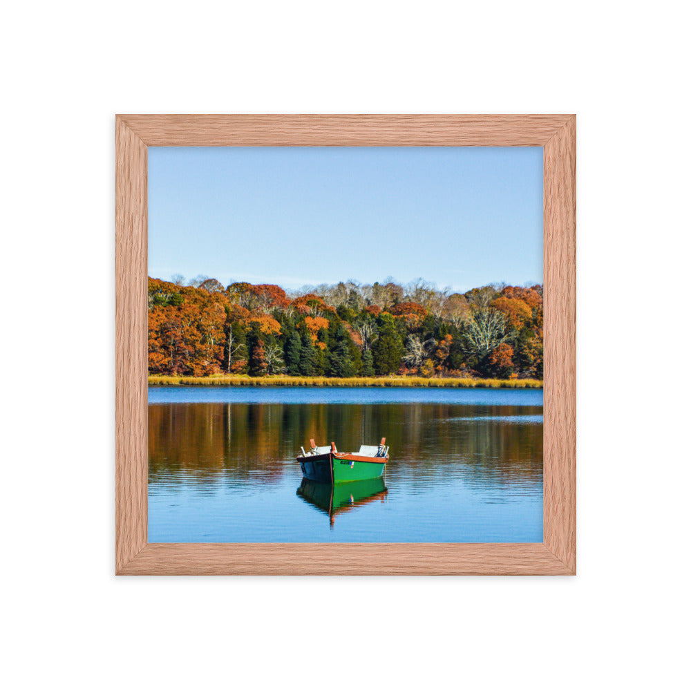 Boat on Salt Pond, Cape Cod - Framed Print