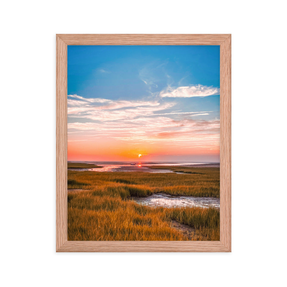 Golden Hour on Cape Cod Bay - Framed Print