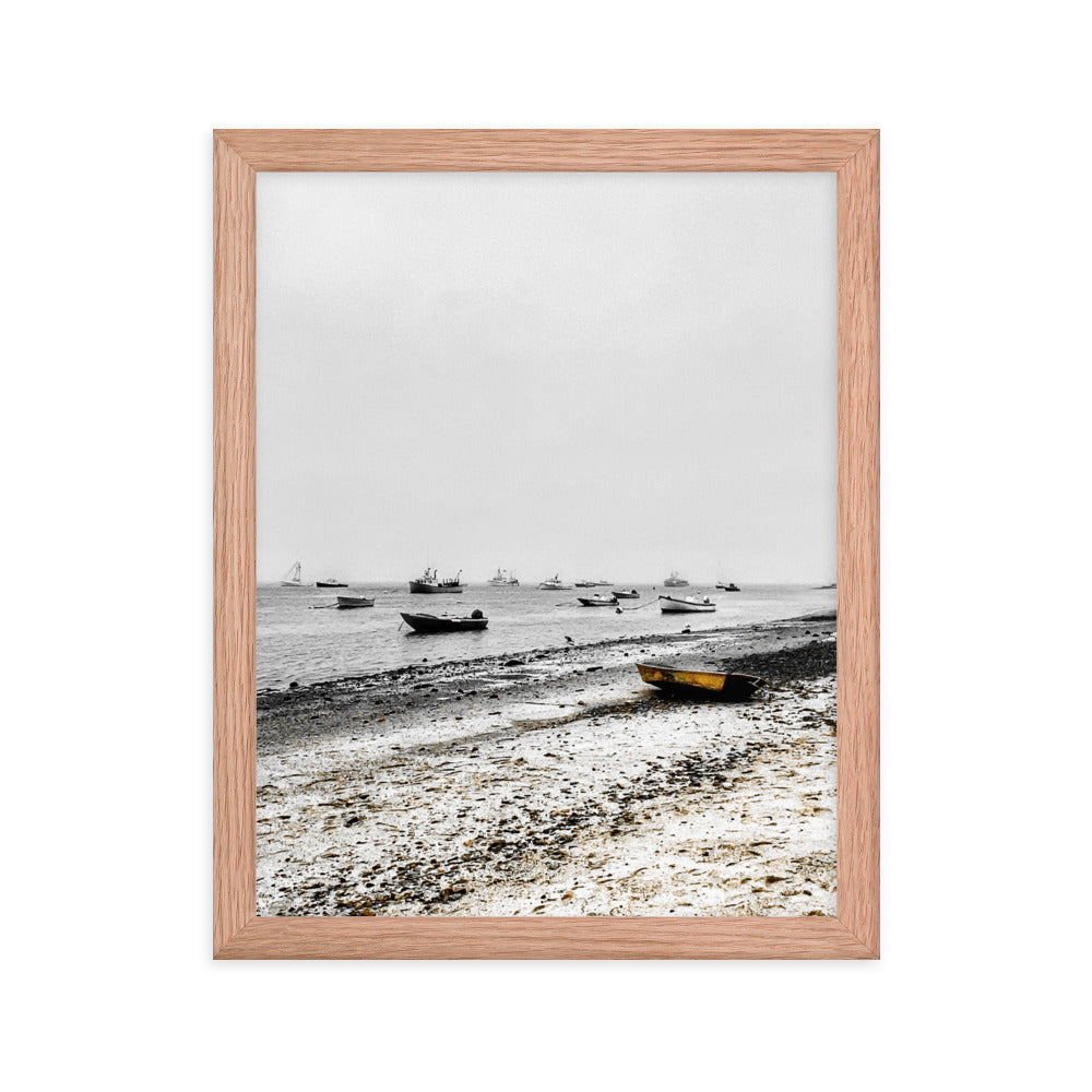 Boats on Chatham Harbor, Cape Cod - Framed Print