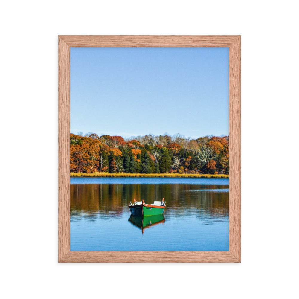 Boat on Salt Pond, Cape Cod - Framed Print