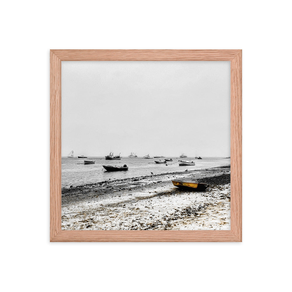 Boats on Chatham Harbor, Cape Cod - Framed Print