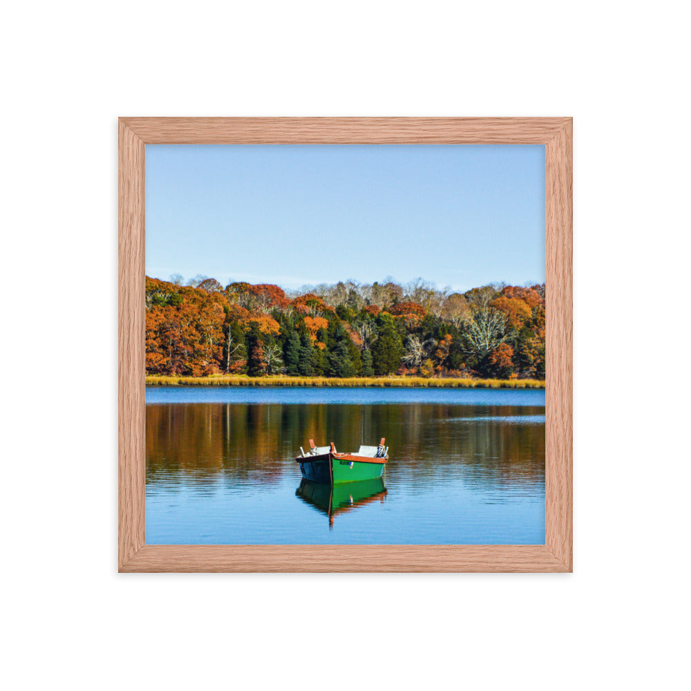 Boat on Salt Pond, Cape Cod - Framed Print