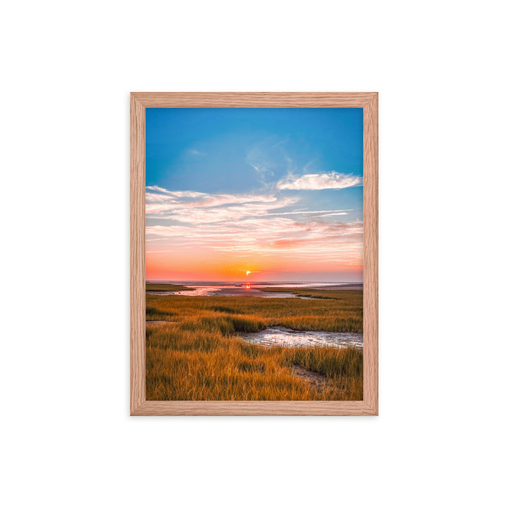 Golden Hour on Cape Cod Bay - Framed Print