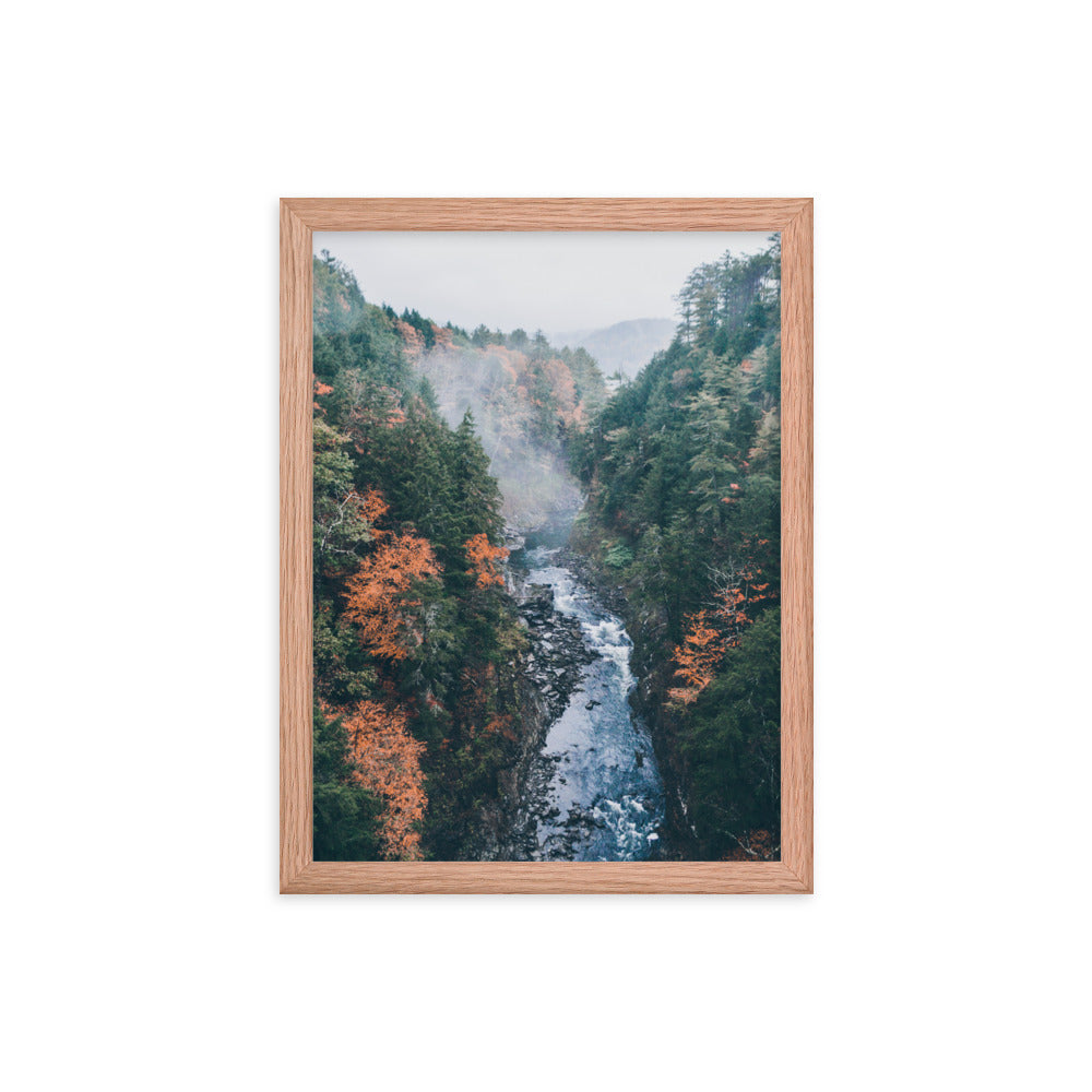 Fog Over Quechee Gorge, Vermont - Framed Print