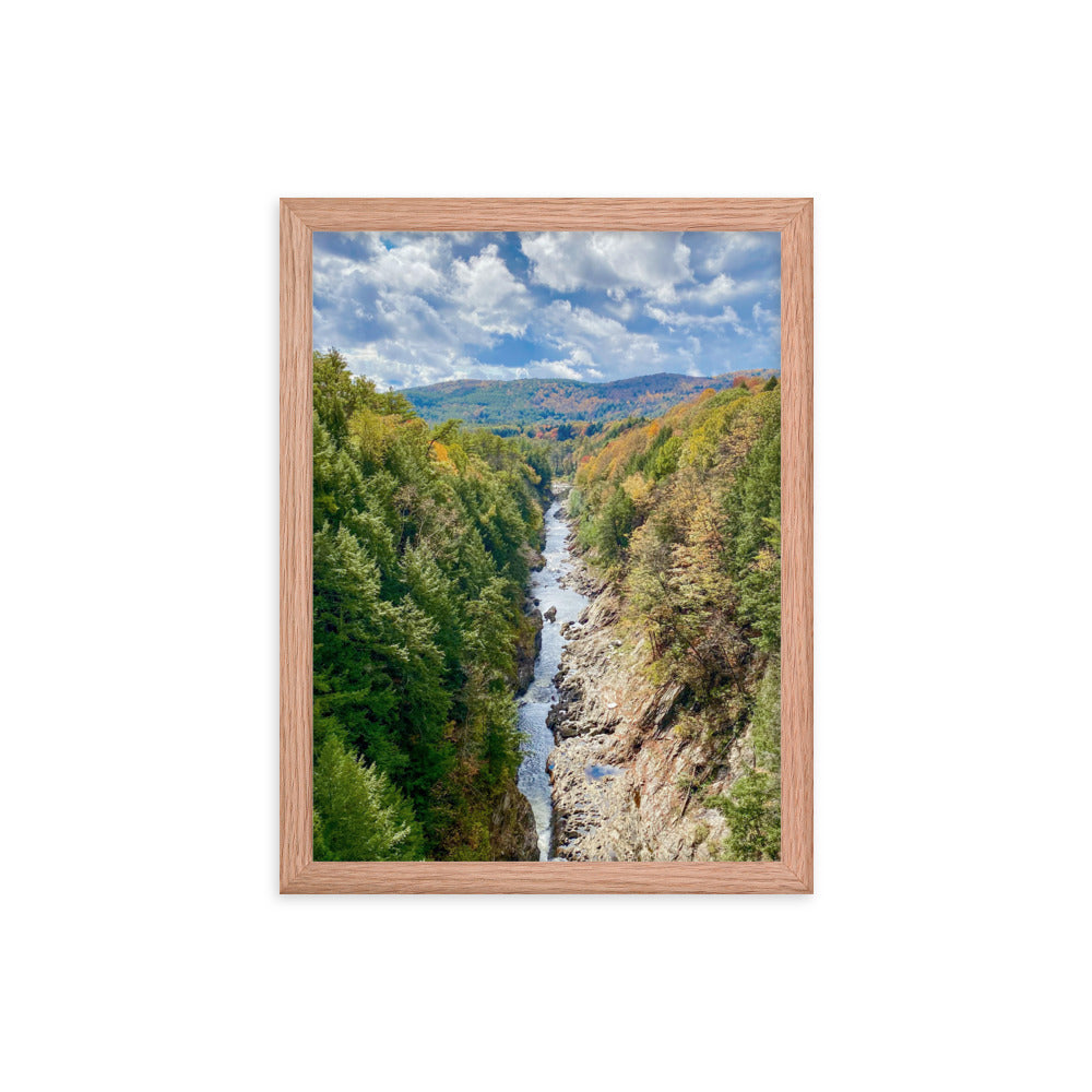 Clouds Over Quechee Gorge, Vermont - Framed Print