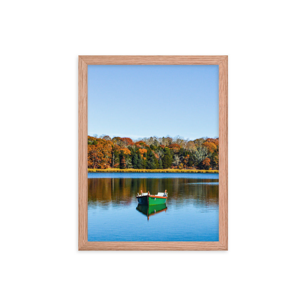 Boat on Salt Pond, Cape Cod - Framed Print